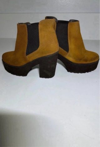 Botines Marrones de Piel La Halle Talla 36