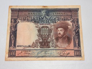 Billete 1000 Pesetas, Carlos I, 1 de Julio 1925