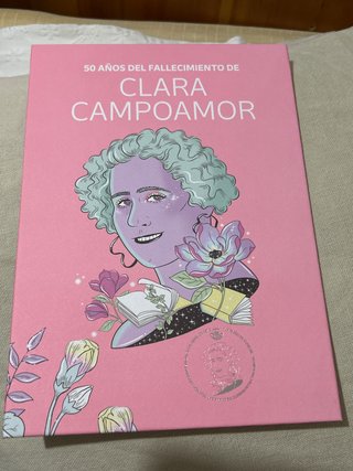 Cartella Clara Campoamor: Francobolli e Moneta d'Argento