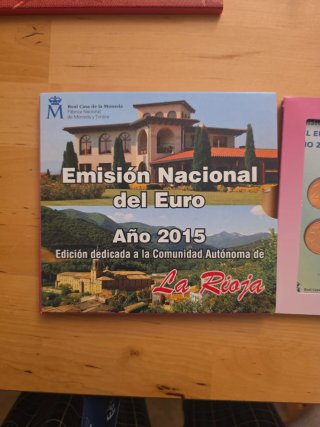 Portafogli Monete Euro 2015 La Rioja