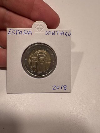 Moneda 2€ España Santiago 2018