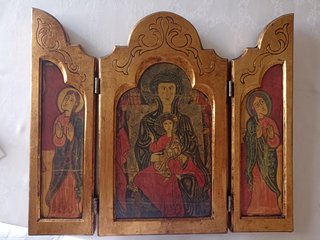 Tríptico Religioso Antiguo