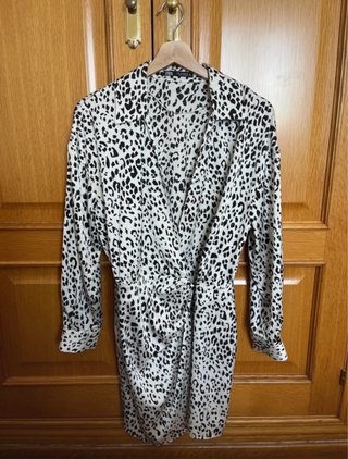 Vestido Estampado Animal Print Zara