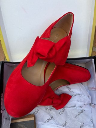 Zapatos de tacón rojos Tulipano talla 40