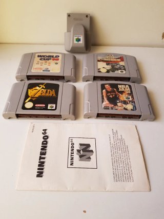 Lote 4 Juegos Nintendo 64 y Romble Pak