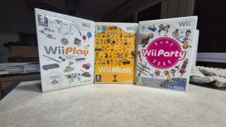 3 Giochi Wii: Wii Play, Wii Music e Wii Party