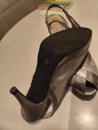 Sandalias de Fiesta Plateadas