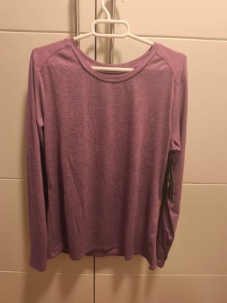 Camiseta Deportiva Skechers Manga Larga Morada