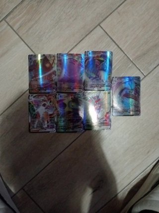 Lote de 7 Cartas Pokémon VMAX