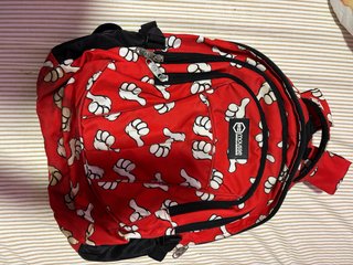 Mochila Mousse Roja con Estampado