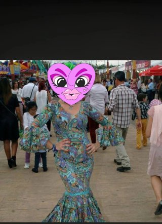 Vestido de gitana estampado