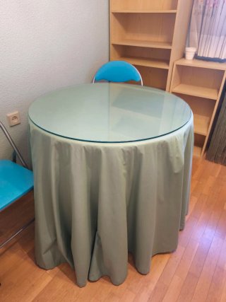 Mesa Redonda con Cristal