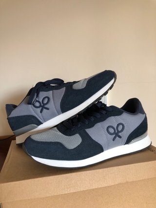 Zapatillas Silbon Azul y Gris