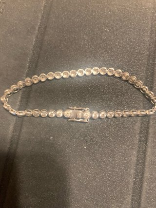 PULSERA RIVIERE CIRCONITAS Y PLATA DE LEY