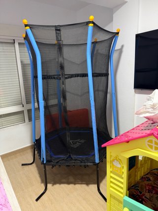 Cama Elástica Infantil con Red de Seguridad