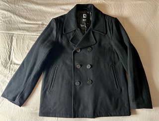 Chaquetón marinero de lana negro