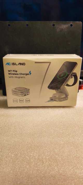 Cargador Inalámbrico AC ISLAND W7 Flip