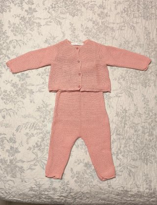 Conjunto peto y chaqueta bebé Zara 3-6 meses