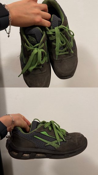 Zapatos de seguridad Gris y Verde