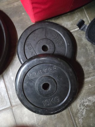 2 Discos de Goma Domyos 10kg