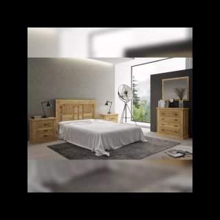 Dormitorio Rapid con cómoda y espejo nuevo