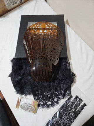 Set Mantilla de Madrina con Peineta y Accesorios