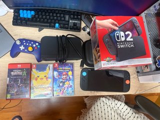Nintendo Switch 2 con 3 juegos