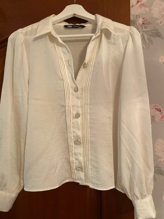 Camisa Blanca Zara Talla S