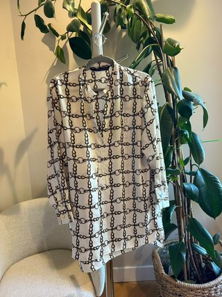 Camisa estampado de cadenas Zara Woman · M