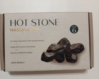 Set de 6 Piedras de Basalto para Masaje