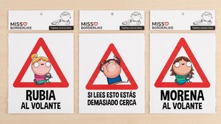 Pegatina Coche Miss Borderlike