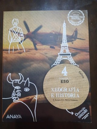 Libros de Xeografia e Historia 4ESO ( Anaya)