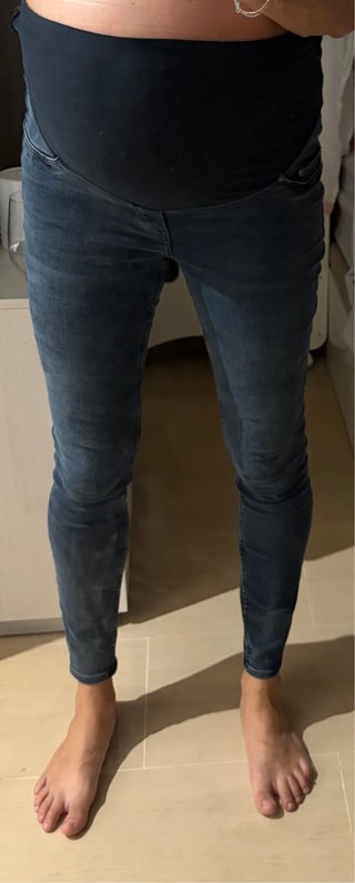 Vaquero Premamá Super Skinny Azul