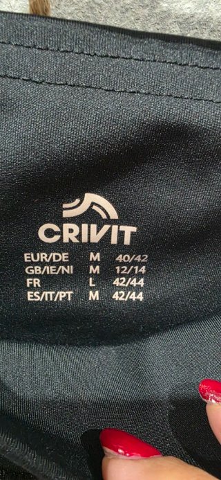 Leggings Crivit neri taglia M