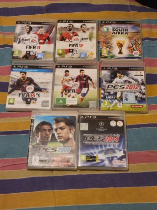 Lote 9 Jogos de Futebol PS3