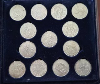 Collezione di 13 Monete d'Argento