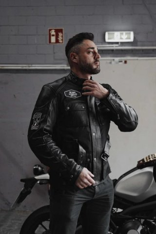 Chaqueta de Cuero HolyFreedom Quattro TL, talla XL