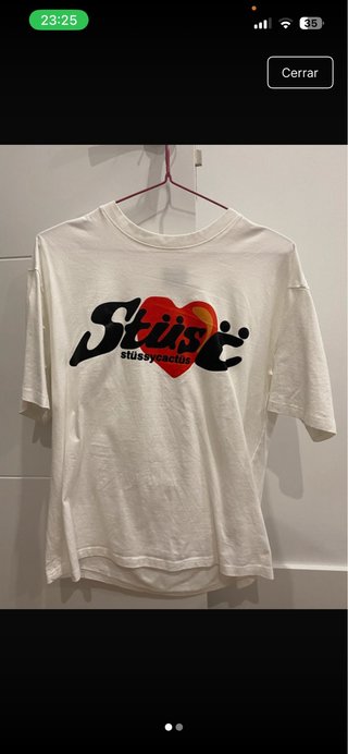 Camiseta Stüssy Cactus Blanca Talla S