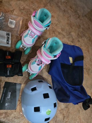 Patines Extensibles t.27-30, Protecciones y bolsa