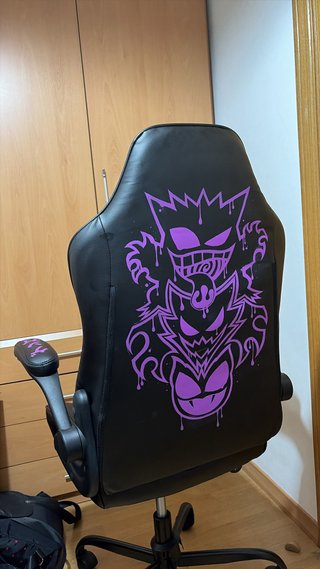 Silla Gamer con Diseño de Gengar Y escritorio