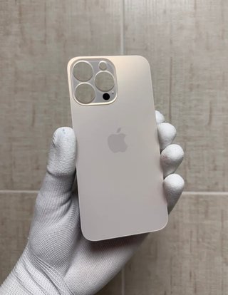 Tapa Cristal Trasero iPhone 13 Pro Oro