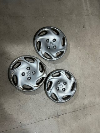 3 Tapacubos Peugeot 14 pulgadas