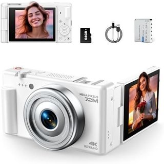 Cámara Digital 4K 72MP Autofocus 18X + 64GB Nueva