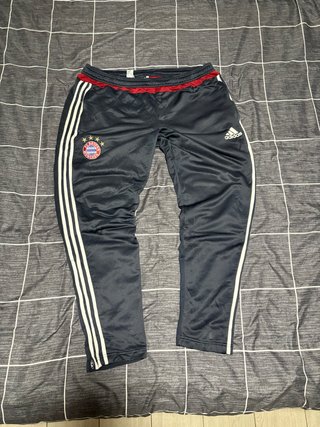 Adidas FC Bayern Munich Track Pants Dark Grey Red.
