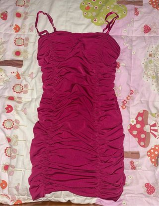 Vestido corto rosa