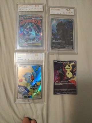 Lote de 4 Cartas Pokémon