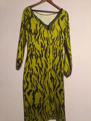Vestido de licra estampado
