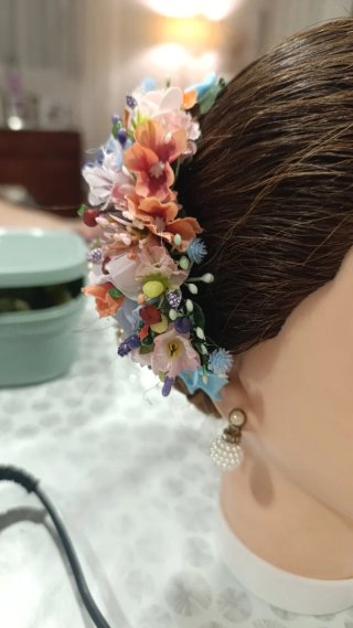 Tocados de flores para fallera