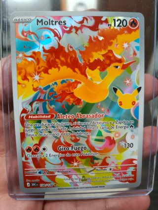 Carta Pokémon Moltres ex 30 Aniversario