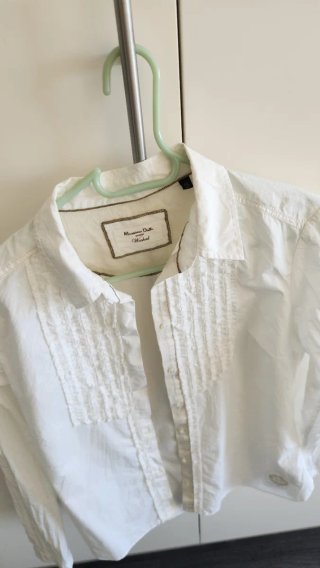 Blusa Blanca Massimo Dutti